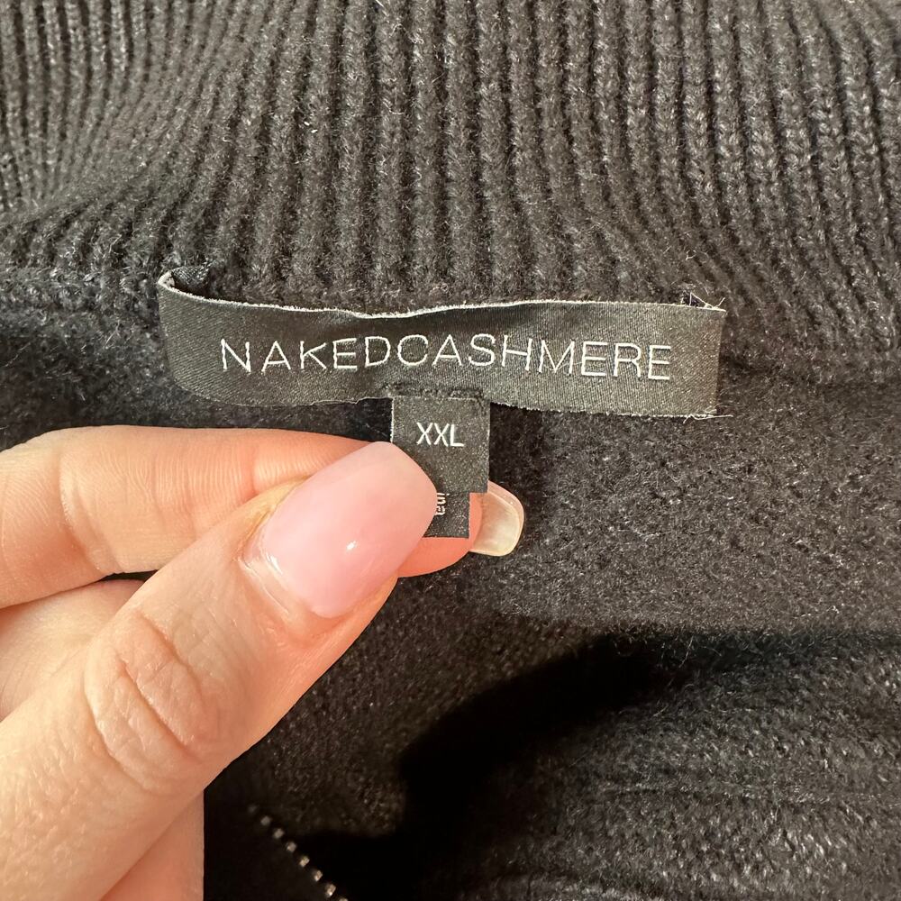 Naked Cashmere Men’s Quarter Zip Sweater Linen Cashmere Blend Pullover Preppy - Picture 8 of 10